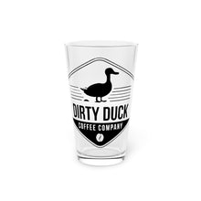 Load image into Gallery viewer, Dirty Duck Coffee Company 16oz Pint Glass – Logo Beer &amp; Coffee Glass