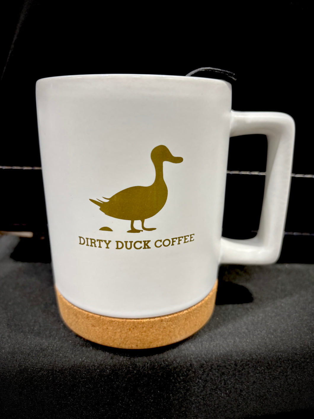 Dirty Duck Gold Cork Mug