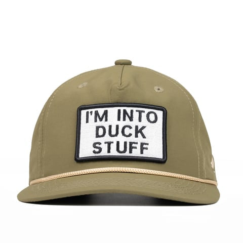 I'm Into Duck Stuff (TM) Olive Hat – Dirty Duck Coffee Company